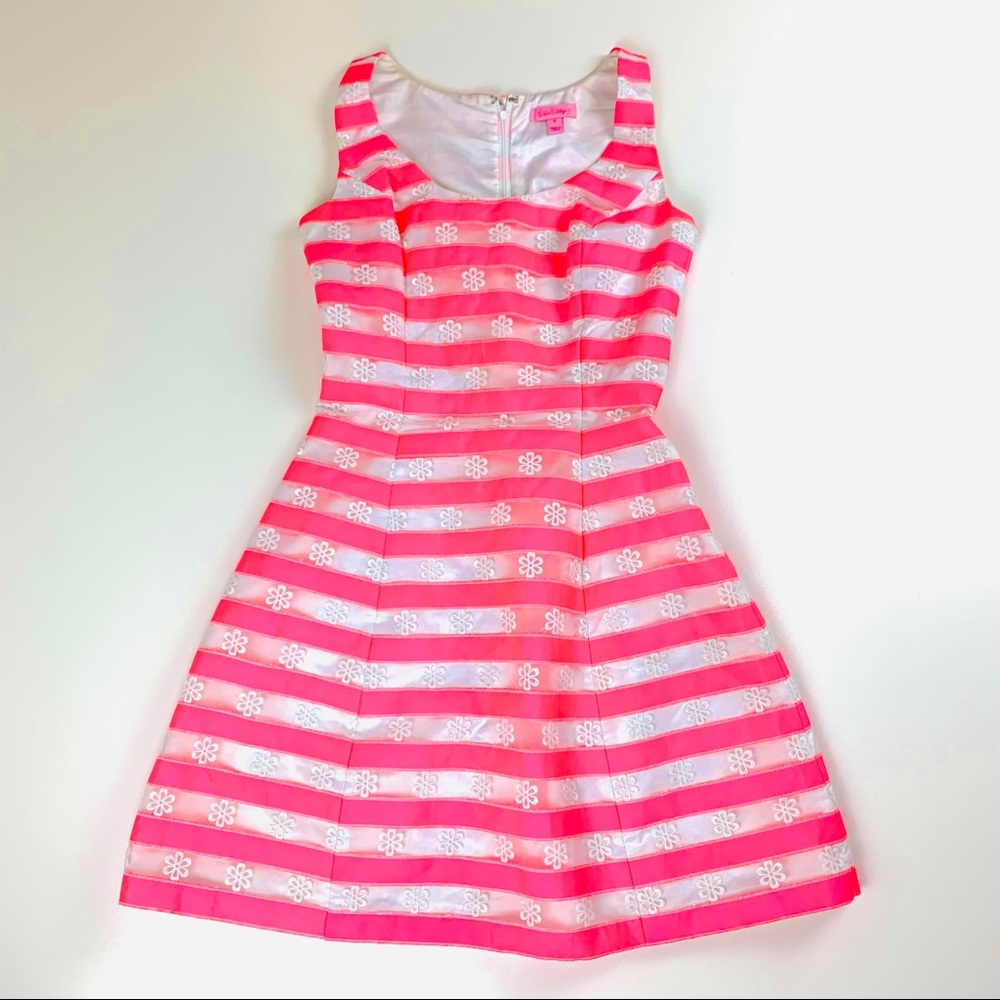 Lilly Pulitzer Pink Joslin Flutter Ribbon Stripe - Picture 4 of 8